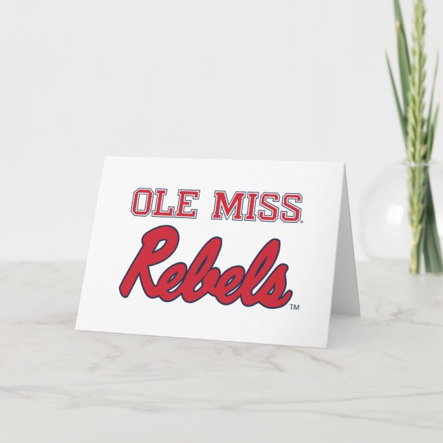 Universität Mississippi | Ole Miss Rebels Karte (Vorderseite)