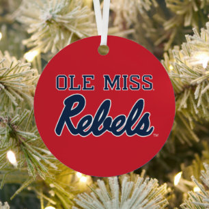 Universität Mississippi Ole Miss Rebels Ornament Aus Metall