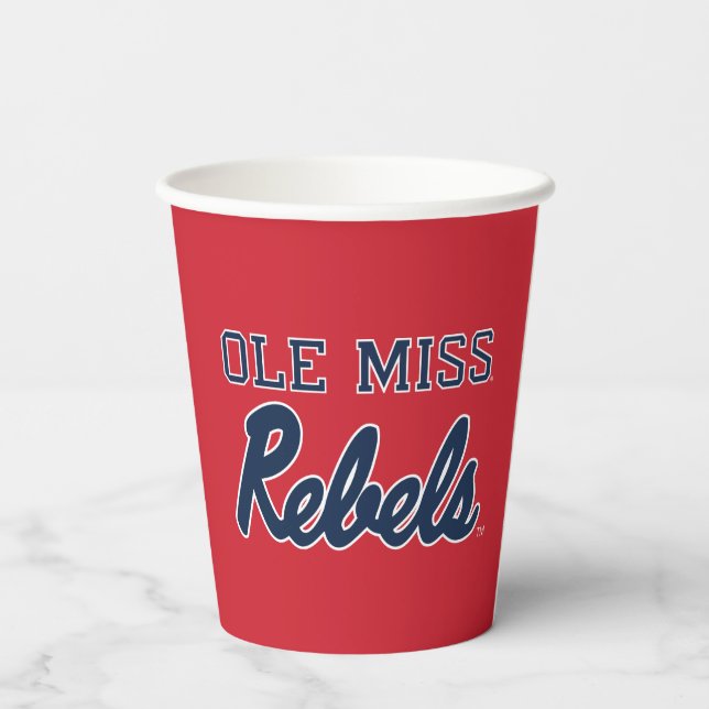 Universität Mississippi | Ole Miss Rebels Pappbecher (Rückseite)