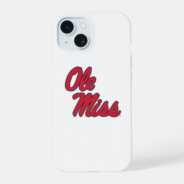 Universität Mississippi | Ole Miss Script iPhone 15 Hülle (Rückseite)