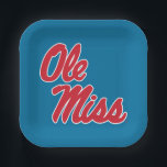 Universität Mississippi | Ole Miss Script Pappteller<br><div class="desc">Karo diese Entwürfe der Universität Mississippi! Hier finden Sie die neuesten Mississippi Rebels. Alle diese Zazzle Produkte sind mit Ihrem Klassenjahr, Ihrem Namen und Ihrem Club individuell anpassbar. Diese Produkte sind perfekte Geschenke für die Ole Miss Universität Student, Alumni, Familie, Freund oder Fan in Ihrem Leben.</div>