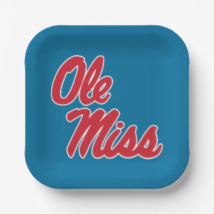 Universität Mississippi Ole Miss Script Pappteller