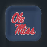 Universität Mississippi | Ole Miss Script Pappteller<br><div class="desc">Karo diese Entwürfe der Universität Mississippi! Hier finden Sie die neuesten Mississippi Rebels. Alle diese Zazzle Produkte sind mit Ihrem Klassenjahr, Ihrem Namen und Ihrem Club individuell anpassbar. Diese Produkte sind perfekte Geschenke für die Ole Miss Universität Student, Alumni, Familie, Freund oder Fan in Ihrem Leben.</div>