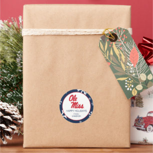 Universität Mississippi Ole Miss Script Runder Aufkleber