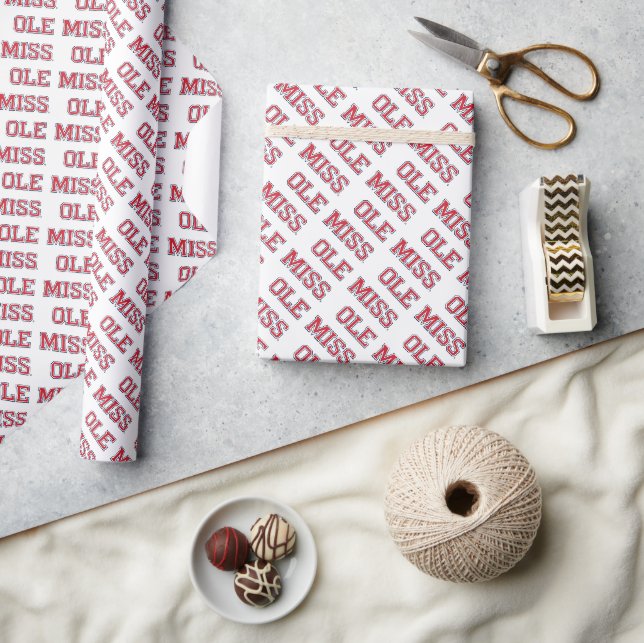 Universität Mississippi | Ole Miss Wordmark Geschenkpapier (Kunsthandwerk)
