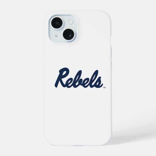 Universität Mississippi | Rebellenskript iPhone 15 Hülle (Rückseite)