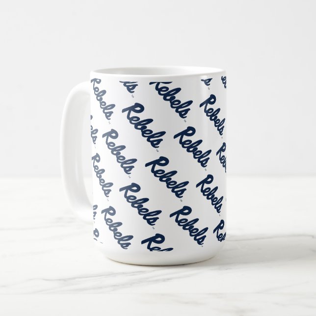 Universität Mississippi | Rebellenskript Kaffeetasse (Vorderseite Links)
