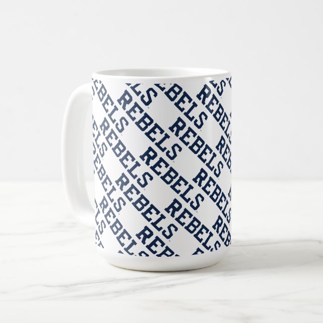 Universität Mississippi | Rebels Wordmark Kaffeetasse (Vorderseite Links)