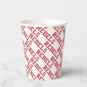 Universität Mississippi Rebels Wordmark Pappbecher