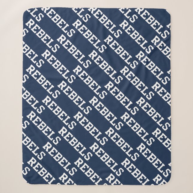 Universität Mississippi | Rebels Wordmark Sherpadecke (Vorderseite)