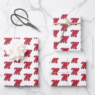 Universität Mississippi Script M Geschenkpapier Set