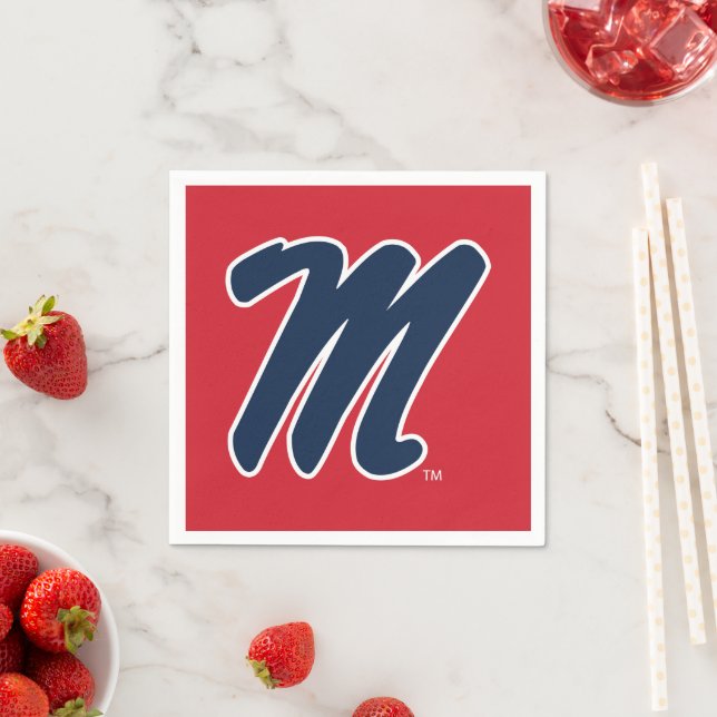 Universität Mississippi | Script M Serviette (Beispiel)