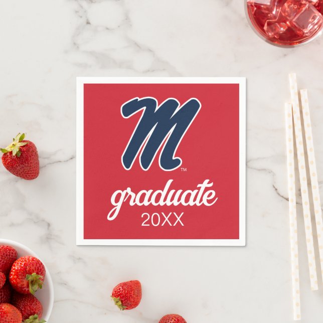 Universität Mississippi | Script M Serviette (Beispiel)