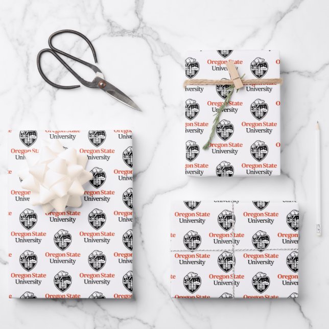 Universität Oregon Staat Geschenkpapier Set (Vorderseite)