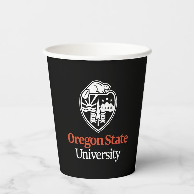 Universität Oregon Staat Pappbecher (Rückseite)