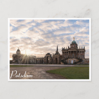 Universität Potsdam bei Sonnenuntergang in Deutsch Postkarte