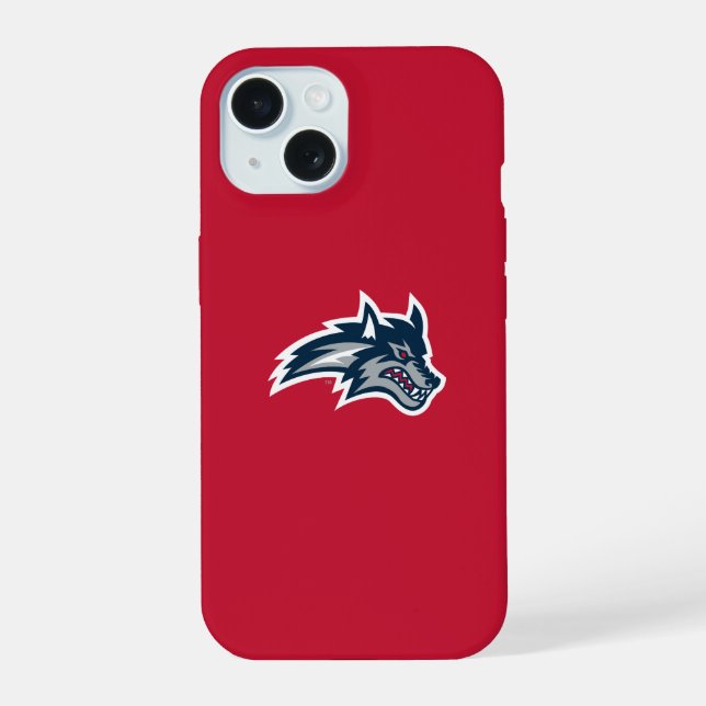 Universität Stony Brook | Seawolfen iPhone 15 Hülle (Rückseite)