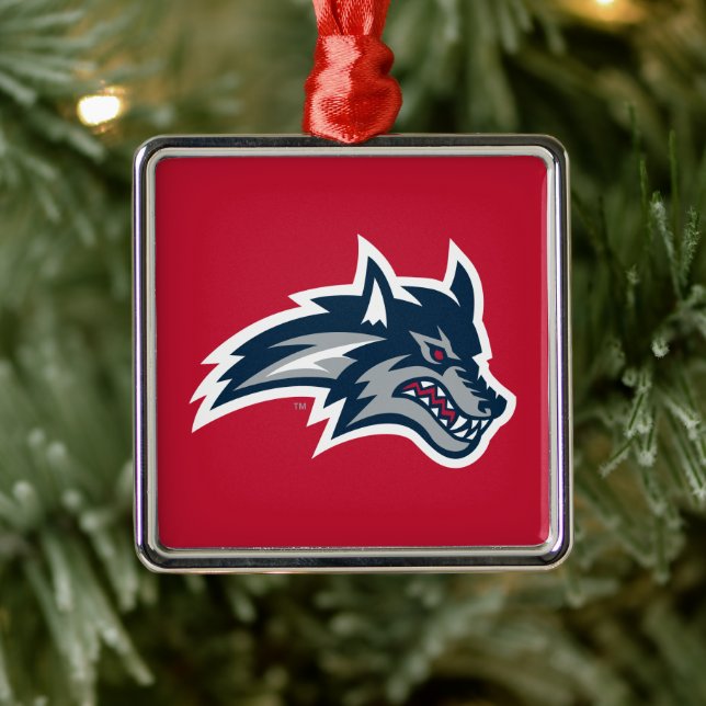 Universität Stony Brook | Seawolfen Ornament Aus Metall (Baum)