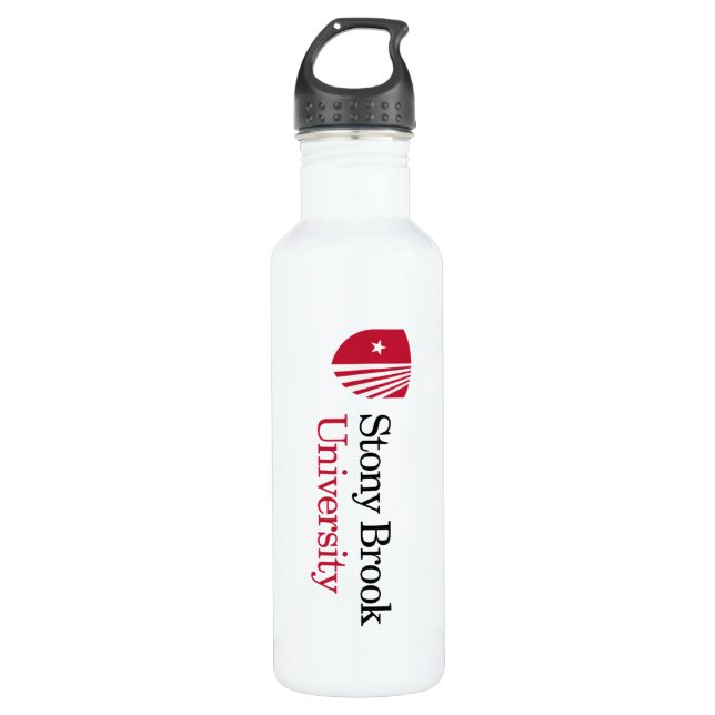 Universität Stony Brook | Wortmarke Edelstahlflasche (Vorderseite)