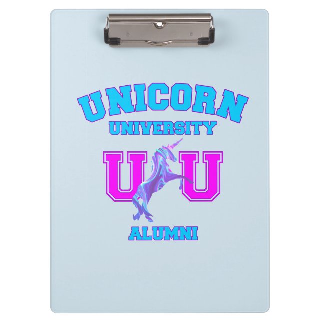 Universität Unicorn Klemmbrett (Vorderseite)