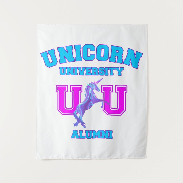Universität Unicorn Wandteppich (Vorderseite)