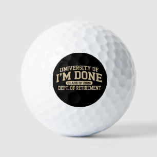 Universität von I'm Done Abschlussjahrgang 2026 Ru Golfball