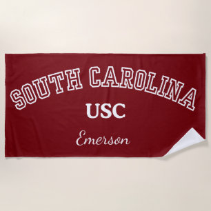 Universität von South Carolina Personalisiertes Ha Strandtuch