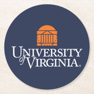 Universität von Virginia Runder Pappuntersetzer