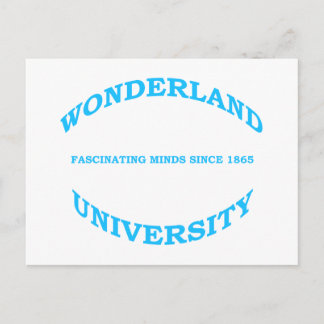 Universität Wonderland Postkarte