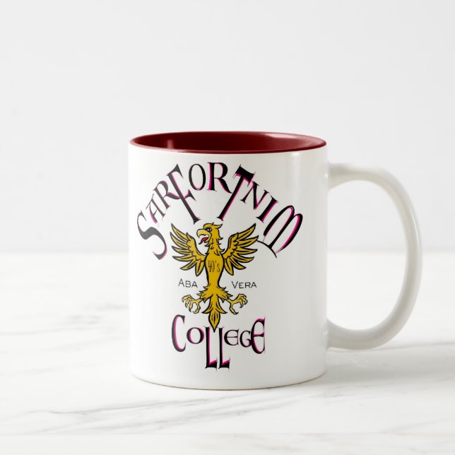 Université 3, tasse noire de Sarfortnim (Droit)