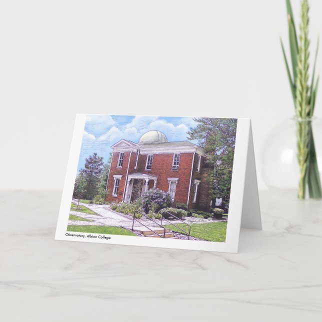 Université d'Albion d'observatoire, carte pour (Devant)