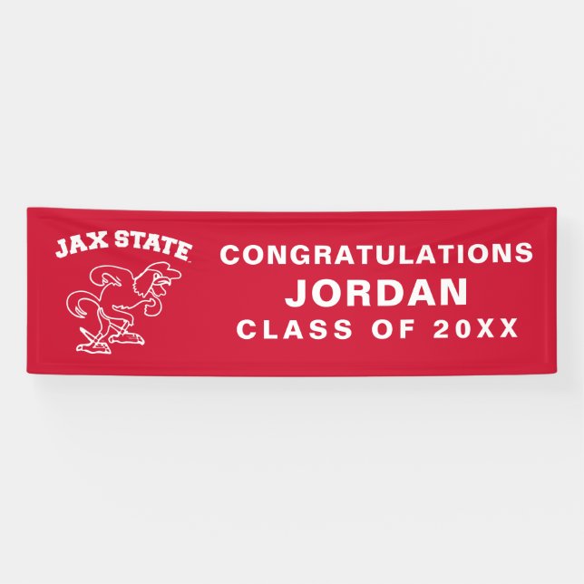 University Abschluss Jacksonville Staat Banner (Horizontal)