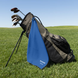 University Golf Team Blue und White Golfhandtuch