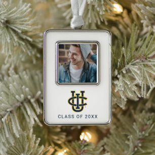 University of California, Irvine Logo Rahmen-Ornament Silber