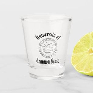 University of Common Sense Schnapsglas