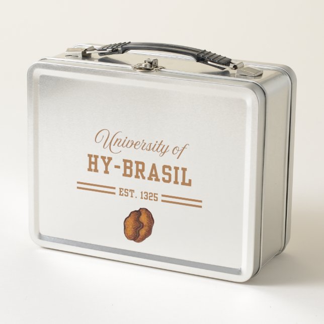 University of Hy-Brasil, Est. 1325 Metall Brotdose (Vorderseite)