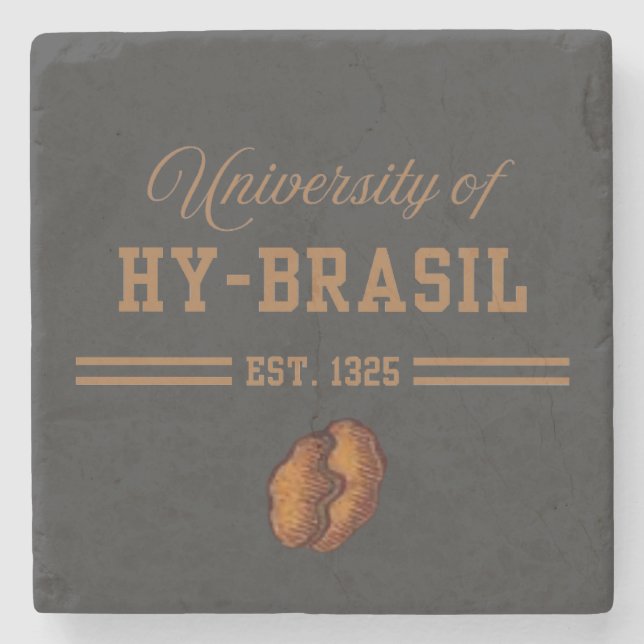 University of Hy-Brasil, Est. 1325 Steinuntersetzer (Vorderseite)