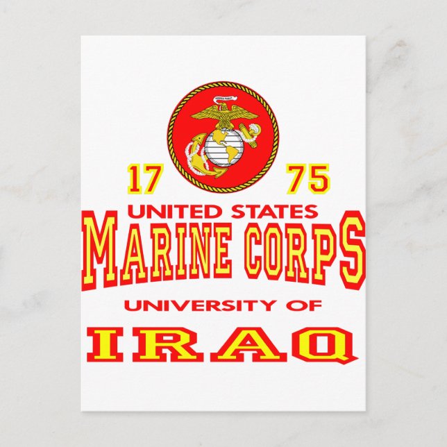 University of Iraq Staaten Marine Corps Postkarte (Vorderseite)