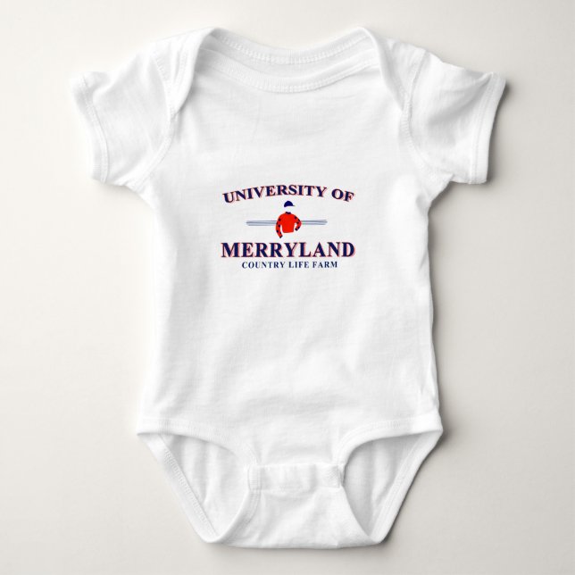 University of Merryland Säugling T Baby Strampler (Vorderseite)