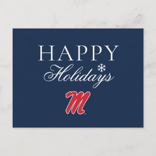 University of Mississippi   Script M Feiertagspostkarte