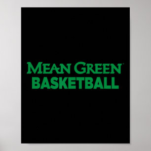 University Of North Texas Sketll Bekleidung Sport Poster