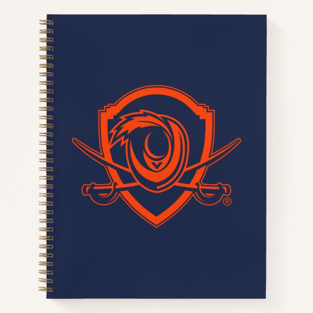 University of Virginia | Cavalier Shield Notizbuch (Vorderseite)