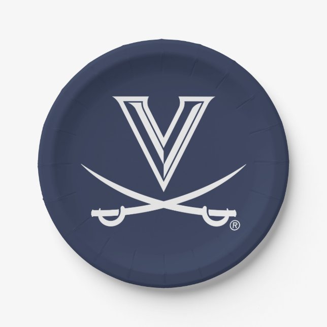 University of Virginia Sabre Pappteller (Vorderseite)