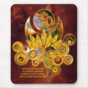 Universum BESCHWÖRUNGSFORMEL OM Lotus u. GAYATR Mousepad