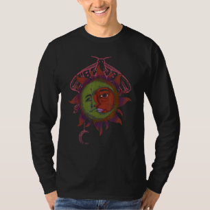 Universum Bohemian Ästhetik Boho Sonne Mond Astrol T-Shirt