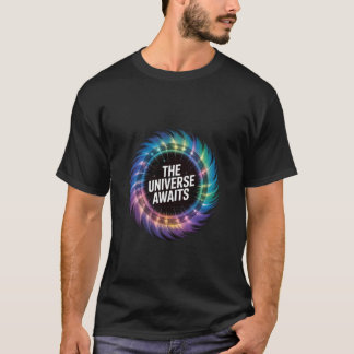 Universum erwartet kosmisches Galaxiedesign für di T-Shirt
