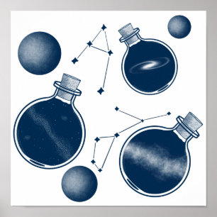 Universum in Flaschen Poster