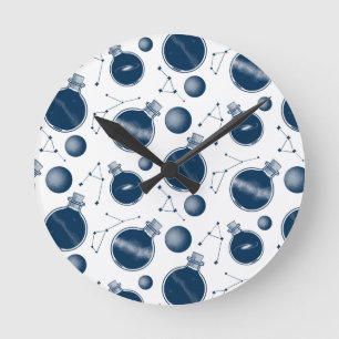 Universum in Flaschen Runde Wanduhr