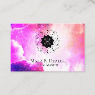 * Universum-kosmisches heiliges Geometrie-Rosa Visitenkarte