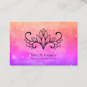 Universum-Lavendel-Nebelfleck *~* Galaxie-Lotuss Visitenkarte